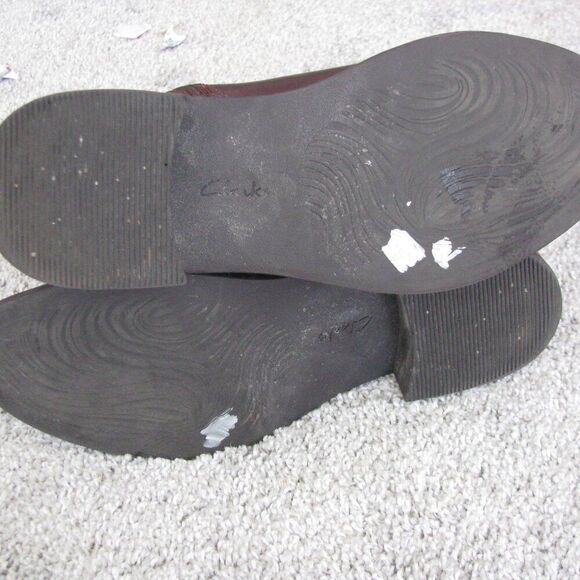 Clarks red ankle boots 8.5 - Picture 7 of 7